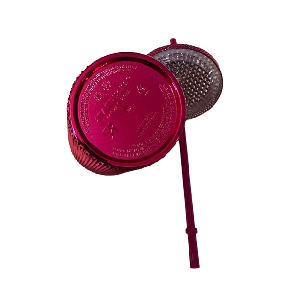 STARBUCKS 2022 Holiday Collection Metallic “Sangria” Hot Pink Studded Tumbler. - Picture 5 of 5